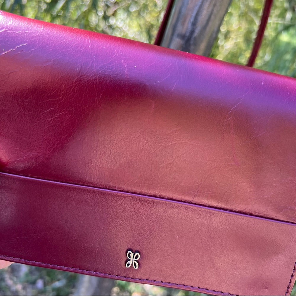Hobo~Elegant Burgundy Leather Crossbody ~Shoulder Bag